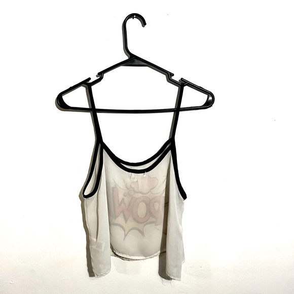 POW Anime Sheer Crop Tank 💥 - Picture 4 of 6